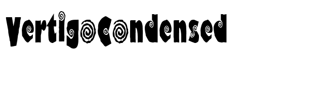 VertigoCondensed font preview