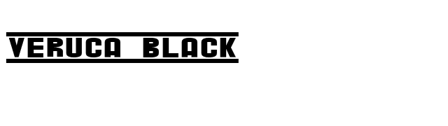 Veruca Black font preview