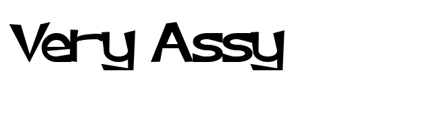 Very Assy font preview
