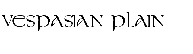 Vespasian Plain font preview