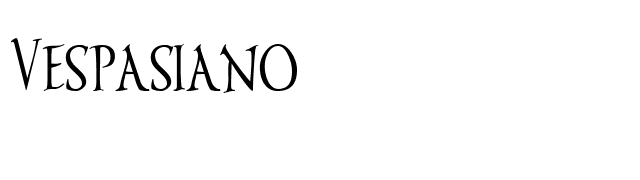 Vespasiano font preview