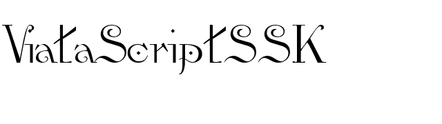 ViataScriptSSK font preview