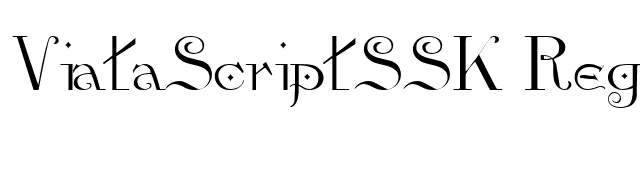 ViataScriptSSK Regular font preview