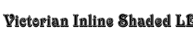 Victorian Inline Shaded LET Plain1.0 font preview