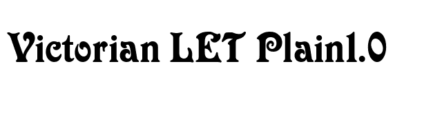 Victorian LET Plain1.0 font preview