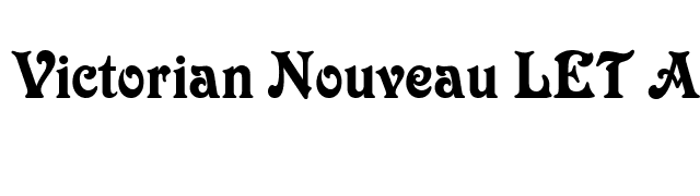 Victorian Nouveau LET Alt font preview