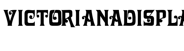 VictorianaDisplayCapsSSK font preview