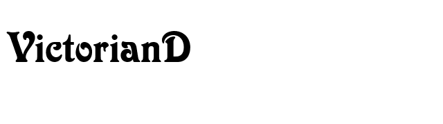 VictorianD font preview