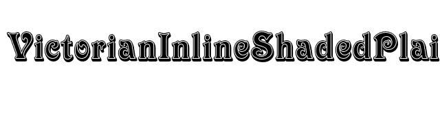 VictorianInlineShadedPlain font preview