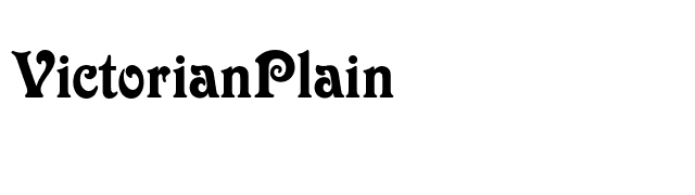 VictorianPlain font preview