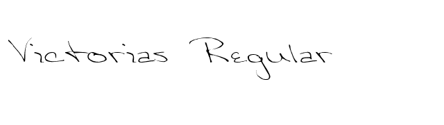Victorias Regular font preview