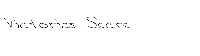 Victorias-Secre font preview