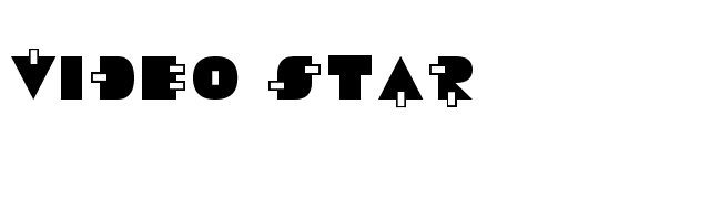 Video Star font preview