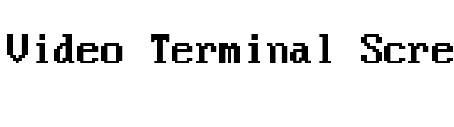 Video Terminal Screen font preview
