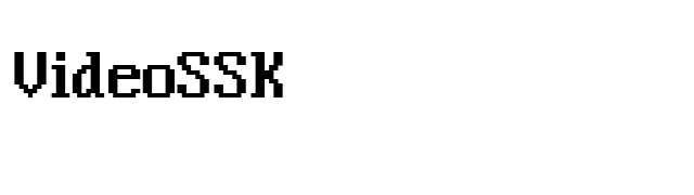 VideoSSK font preview