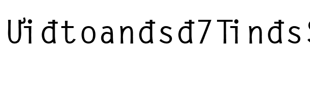 Vietnamese7TimesSSK font preview