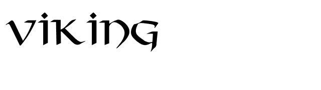 Viking font preview