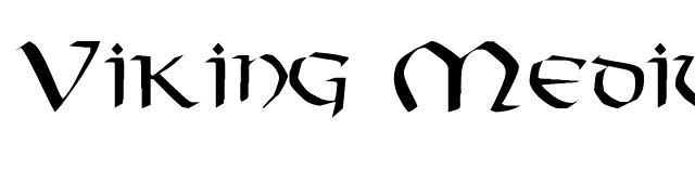 Viking Medium font preview