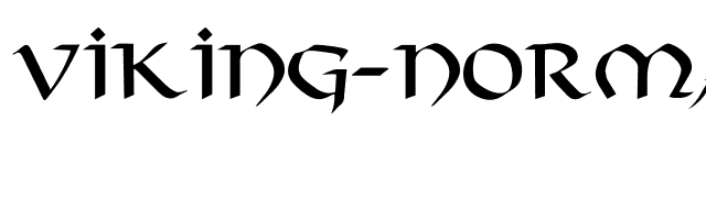 Viking-Normal font preview