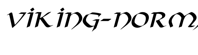 Viking-Normal Italic font preview