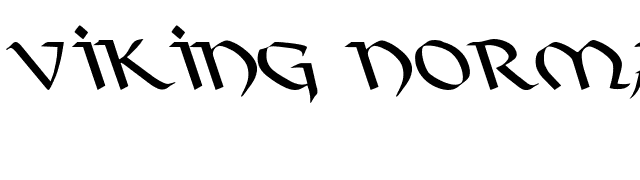 Viking Normal Lefti font preview