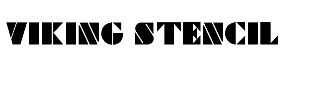 Viking Stencil font preview