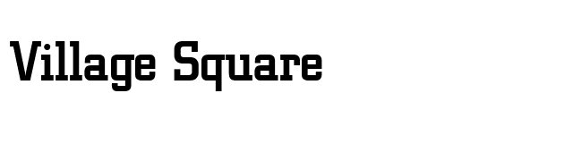 Village Square font preview