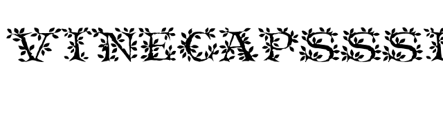 VineCapsSSi font preview
