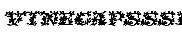 VineCapsSSi BoldItalic font preview