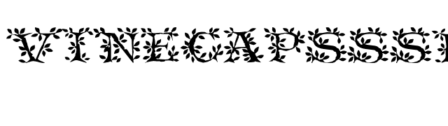 VineCapsSSK font preview