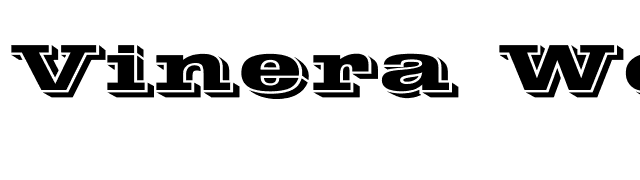 Vinera Wd font preview