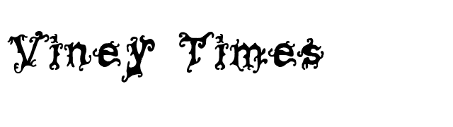 Viney Times font preview