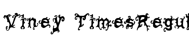 Viney TimesRegular font preview
