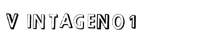 VintageNo1 font preview