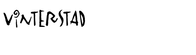 Vinterstad font preview