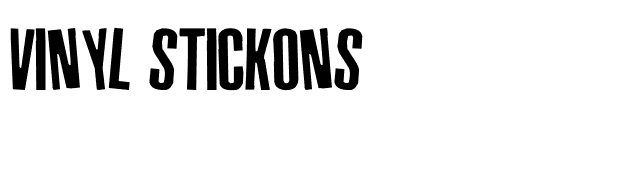 Vinyl Stickons font preview