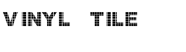 Vinyl Tile font preview