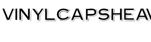 VinylCapsHeavy font preview