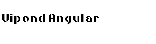 Vipond Angular font preview