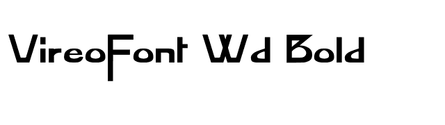 VireoFont Wd Bold font preview