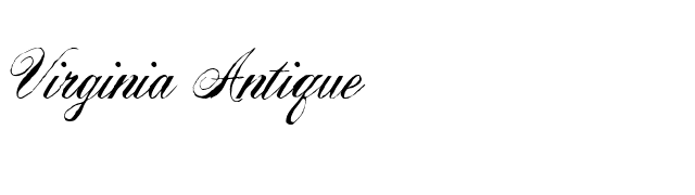 Virginia Antique font preview