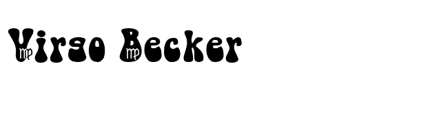 Virgo Becker font preview