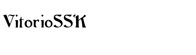 VitorioSSK font preview