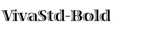 VivaStd-Bold font preview