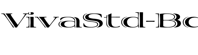 VivaStd-BoldExtraExtended font preview