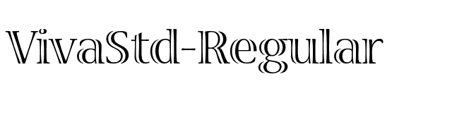 VivaStd-Regular font preview