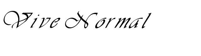 Vive Normal font preview