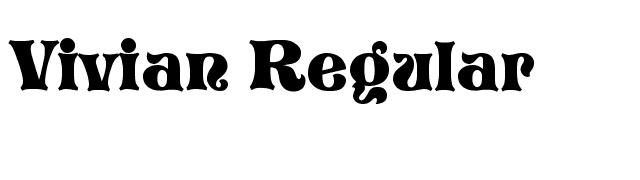 Vivian Regular font preview