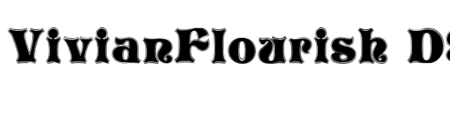 VivianFlourish DS Contour font preview