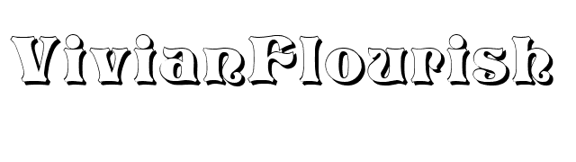VivianFlourish DS Shadow font preview